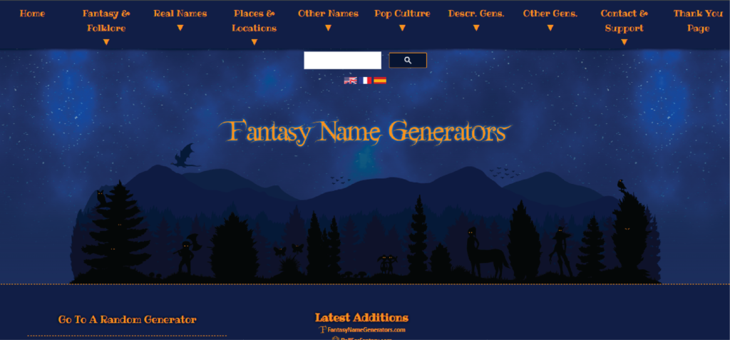 Fantasy Name Generators
